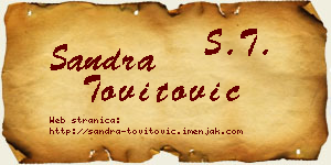 Sandra Tovitović vizit kartica